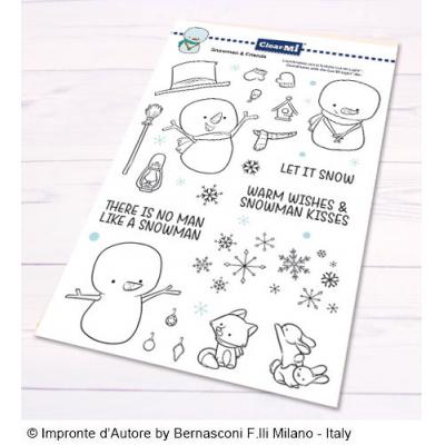 Impronte d’Autore Clear Stamps - Snowman & Friends